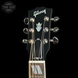 Headstock of Gibson Custom Made 2 Measure Hummingbird Maple Long Scale Tri-burst LR Baggs VTC.