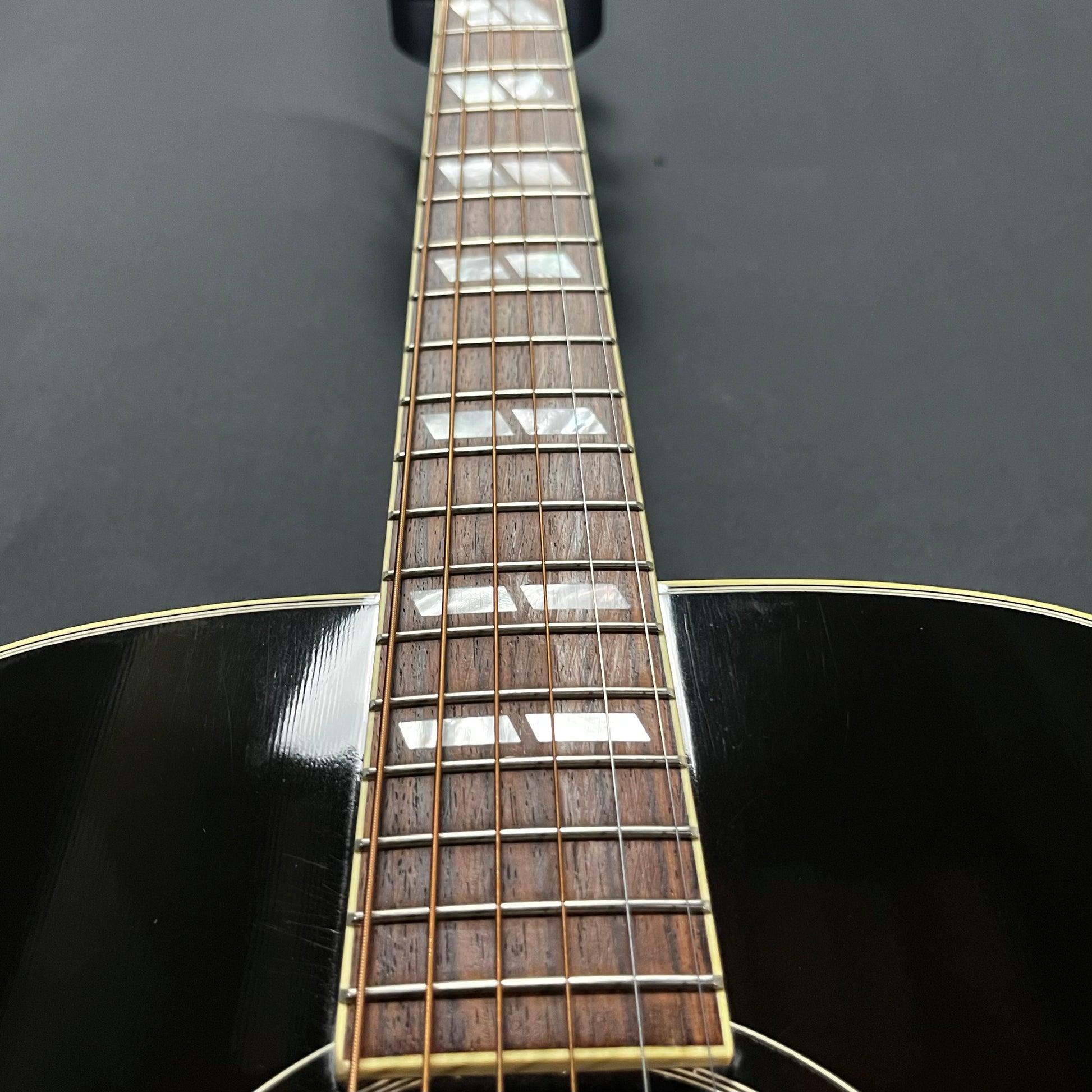Fret board of Used 2017 Gibson Hummingbird Pro Sunburst w/Case TFW2752