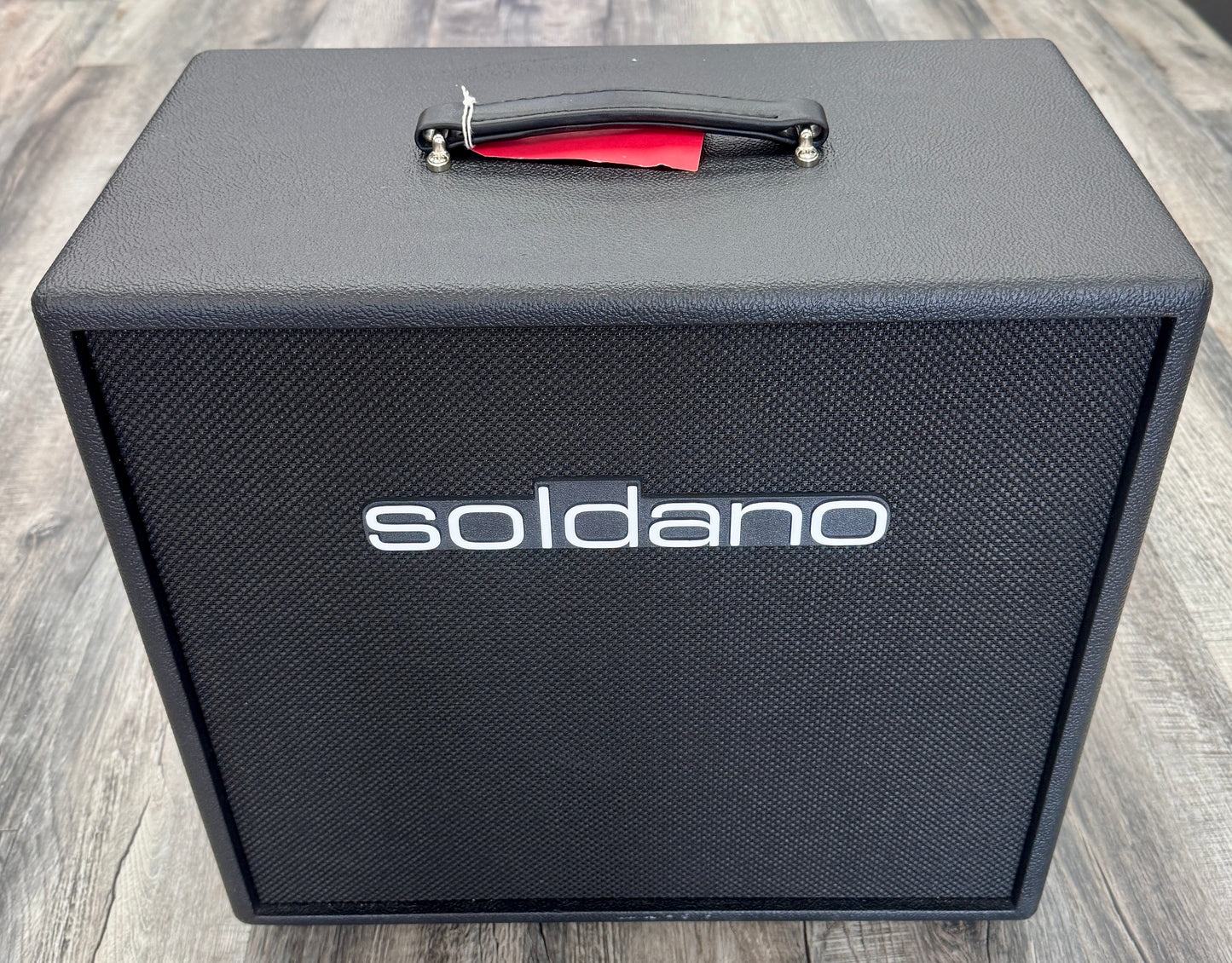 Used Soldano 112 Open Back 1X12 Cabinet w/Red Back G12H 16 Ohm TFW2818