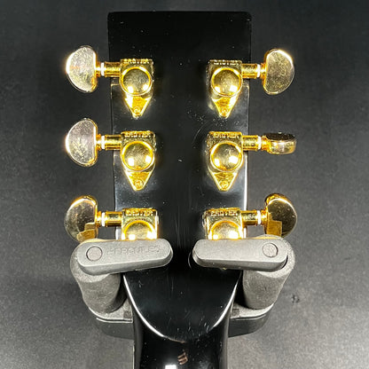 BAck of headstock of Used 2021 Zager ZAD-80CE AURA/BK Plus w/case TFW2728