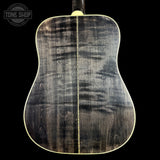 Back of Gibson Custom Made 2 Measure Dove Double Guard Trans Ebony Light Aged.