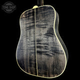 Back angle of Gibson Custom Made 2 Measure Dove Double Guard Trans Ebony Light Aged.