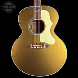 Front of Gibson Custom Made 2 Measure J-185 Original Mahogany Gold Top VOS LR Baggs VTC.