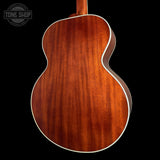 Back angle of Gibson Custom Made 2 Measure J-185 Original Mahogany Gold Top VOS LR Baggs VTC.