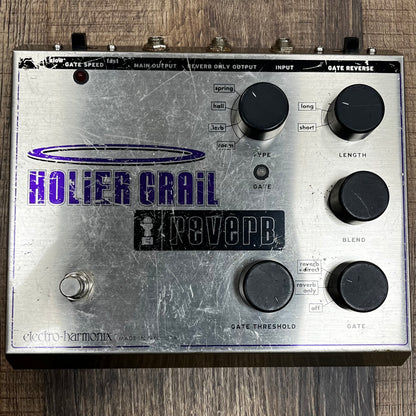 Top of Used EHX Electro-Harmonix Holier Grail Reverb Pedal TFW92