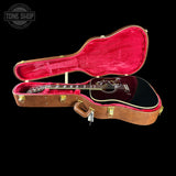 Gibson Custom Made 2 Measure Hummingbird Torch Ebony LR Baggs VTC in case.