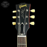 Headstock of Gibson Custom 1959 Les Paul Standard Reissue VOS Dirty Lemon.