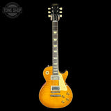 Full front of Gibson Custom 1959 Les Paul Standard Reissue VOS Dirty Lemon.