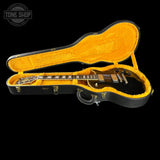 Gibson Custom Limited 68 Les Paul Custom Ebony Top Gold Back Light Aged in case.