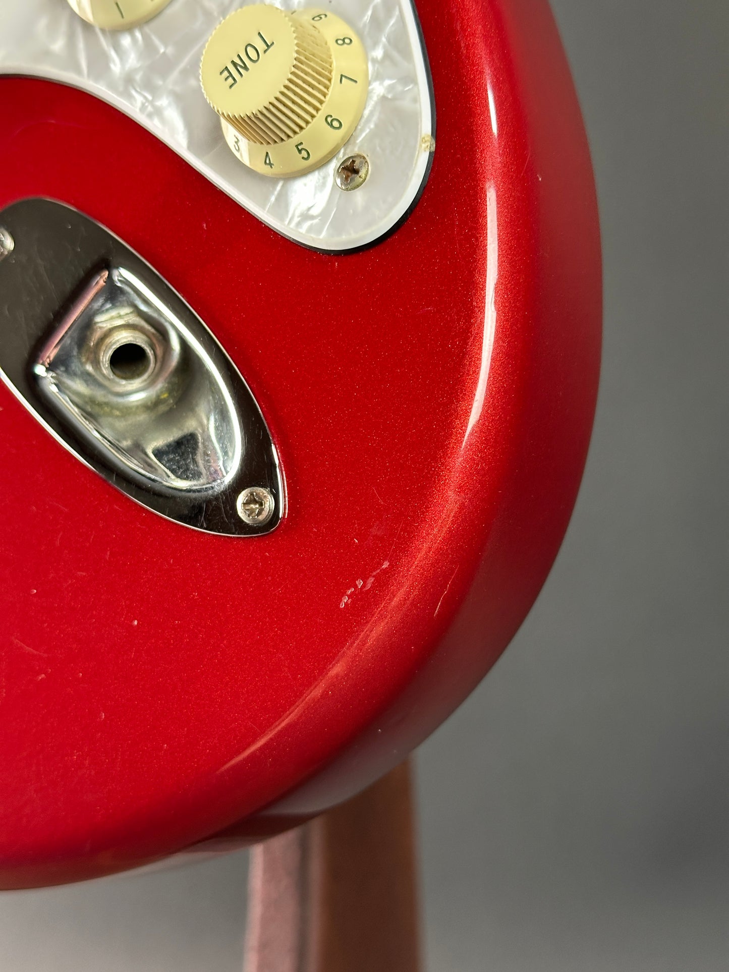 Wear near output jack