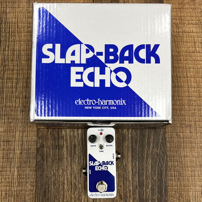 Top of w/box of Used EHX Electro-Harmonix Slapback Echo Pedal w/Box TFW82