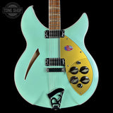 Front of Used 2025 Rickenbacker 360/12 Seafoam Green Pearl 12 String.