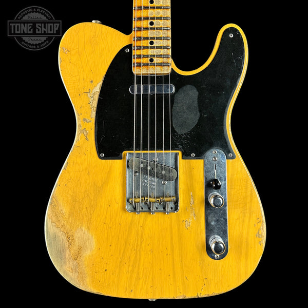Front of Used 2019 Fender Custom Shop '53 Telecaster Butterscotch Blonde.