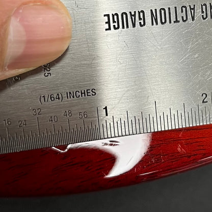 Ding on back of Used 2018 Gibson Les Paul Traditional Heritage Cherry Sunburst w/Case TFW2794