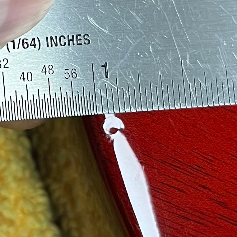 Ding on back of Used 2018 Gibson Les Paul Traditional Heritage Cherry Sunburst w/Case TFW2794