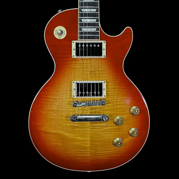 Front of Used 2018 Gibson Les Paul Traditional Heritage Cherry Sunburst w/Case TFW2794