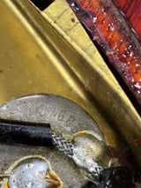 Close-up of a mechanical component with a metallic sheen