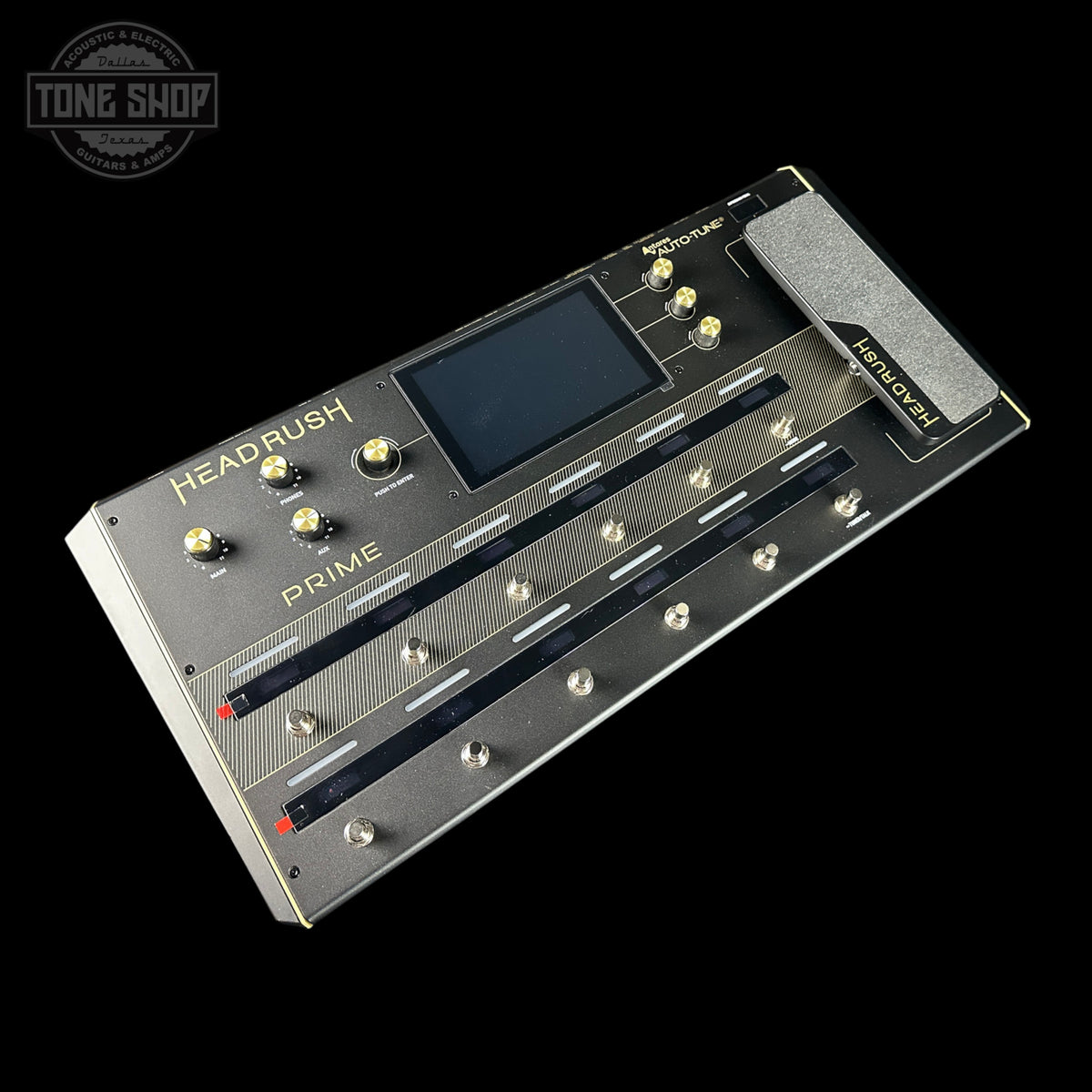 Top angle of Used Headrush Prime Multi-Effect/ Amp Modeler.