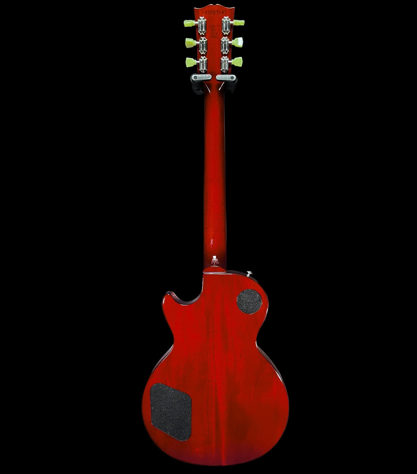 Full back of Used 2018 Gibson Les Paul Traditional Heritage Cherry Sunburst w/Case TFW2794