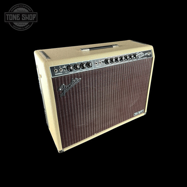 Front angle of Used Fender Tone Master Twin Reverb Blonde.