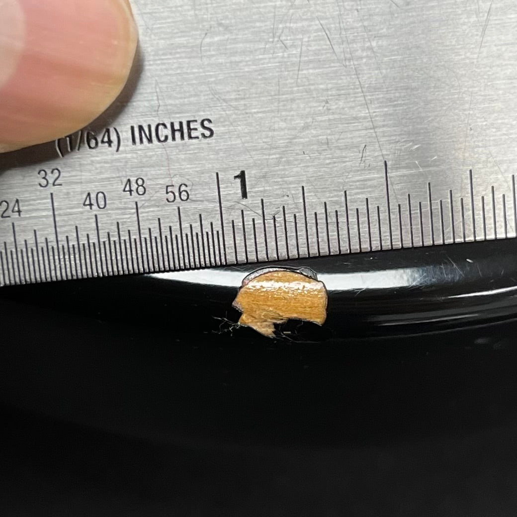 Ding on back of Used 2003 Fender American Telecaster 3 Tone Sunburst w/Case TFW2774