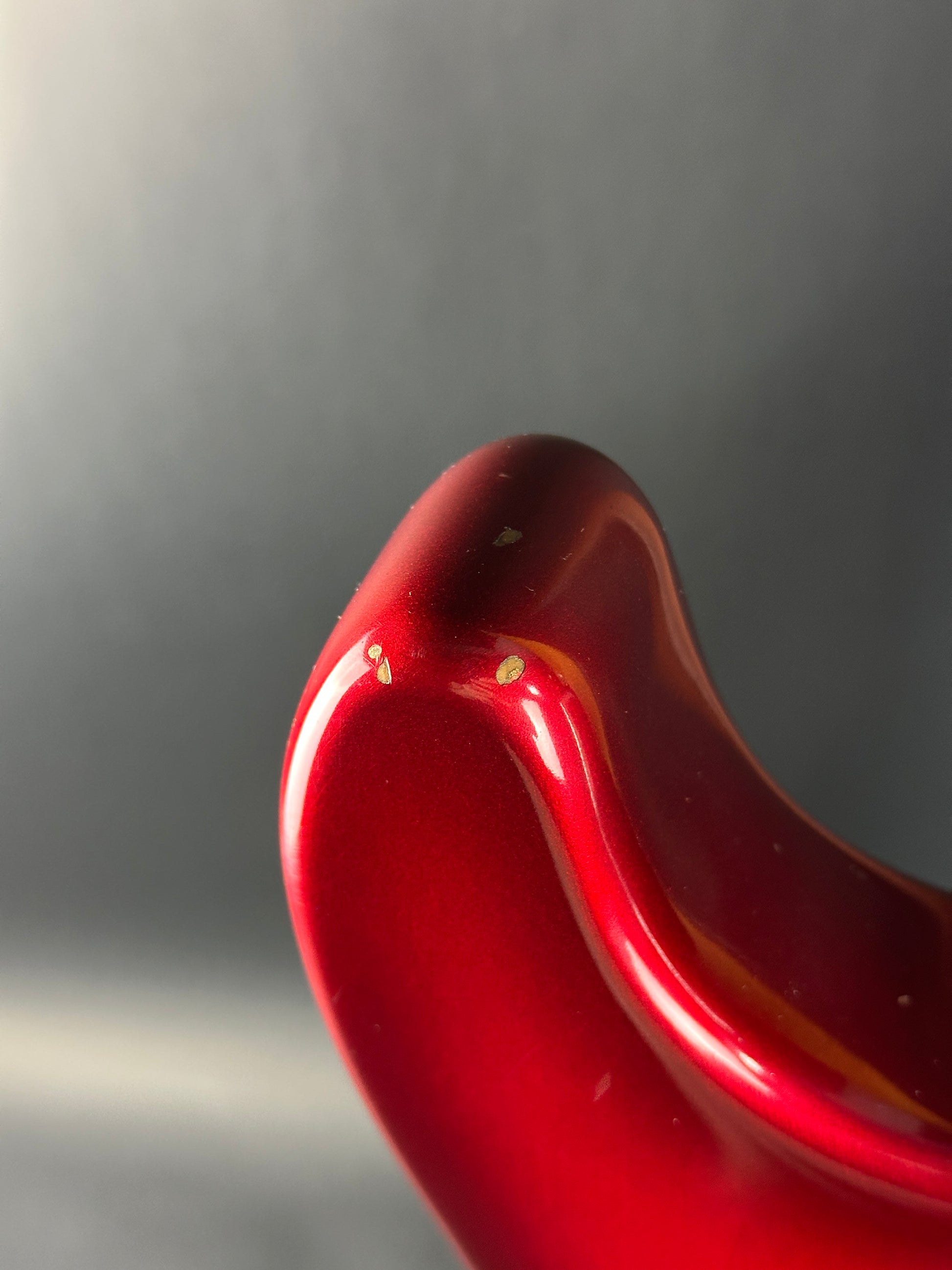 Close-up of a red object with a blurred background