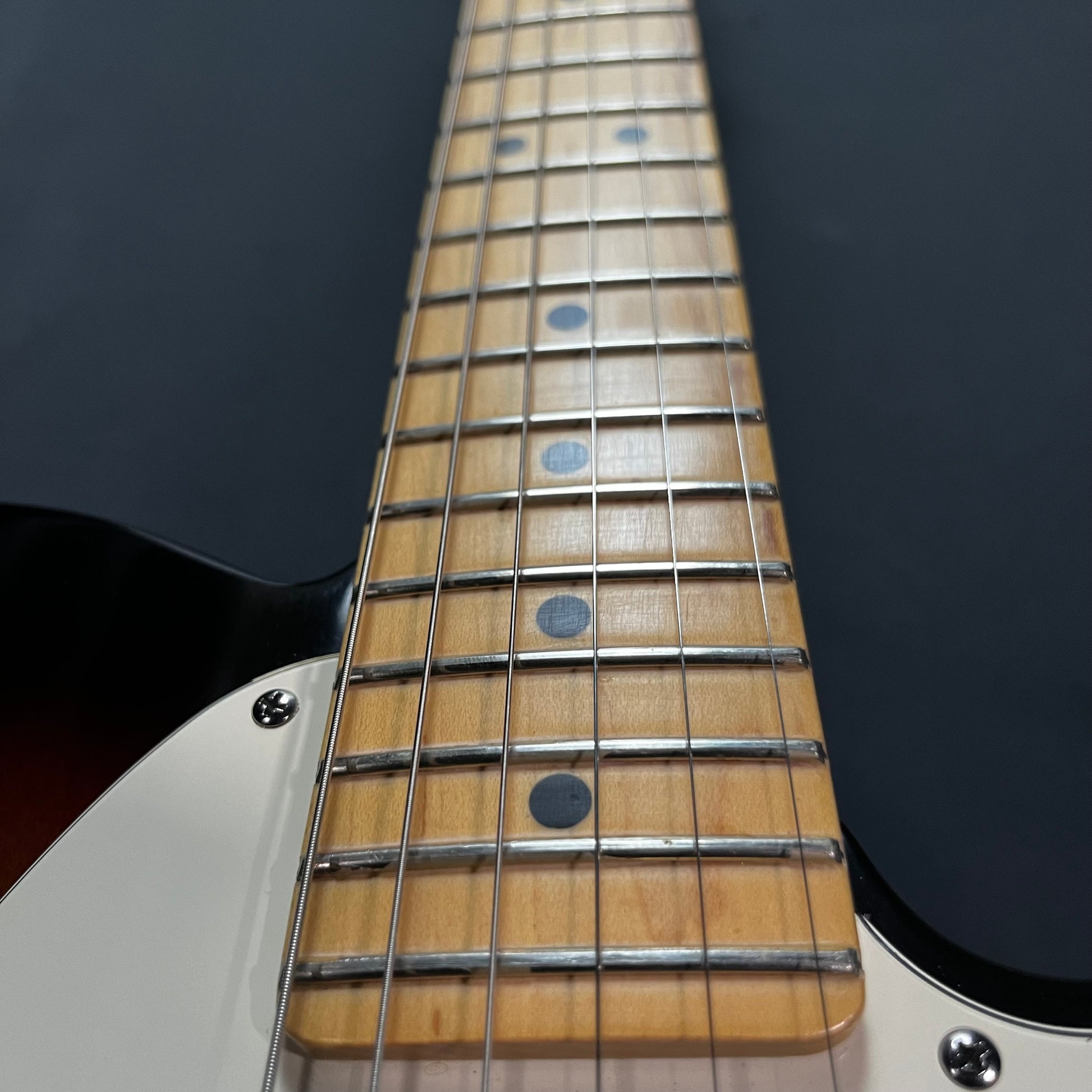 Fret board of Used 2003 Fender American Telecaster 3 Tone Sunburst w/Case TFW2774