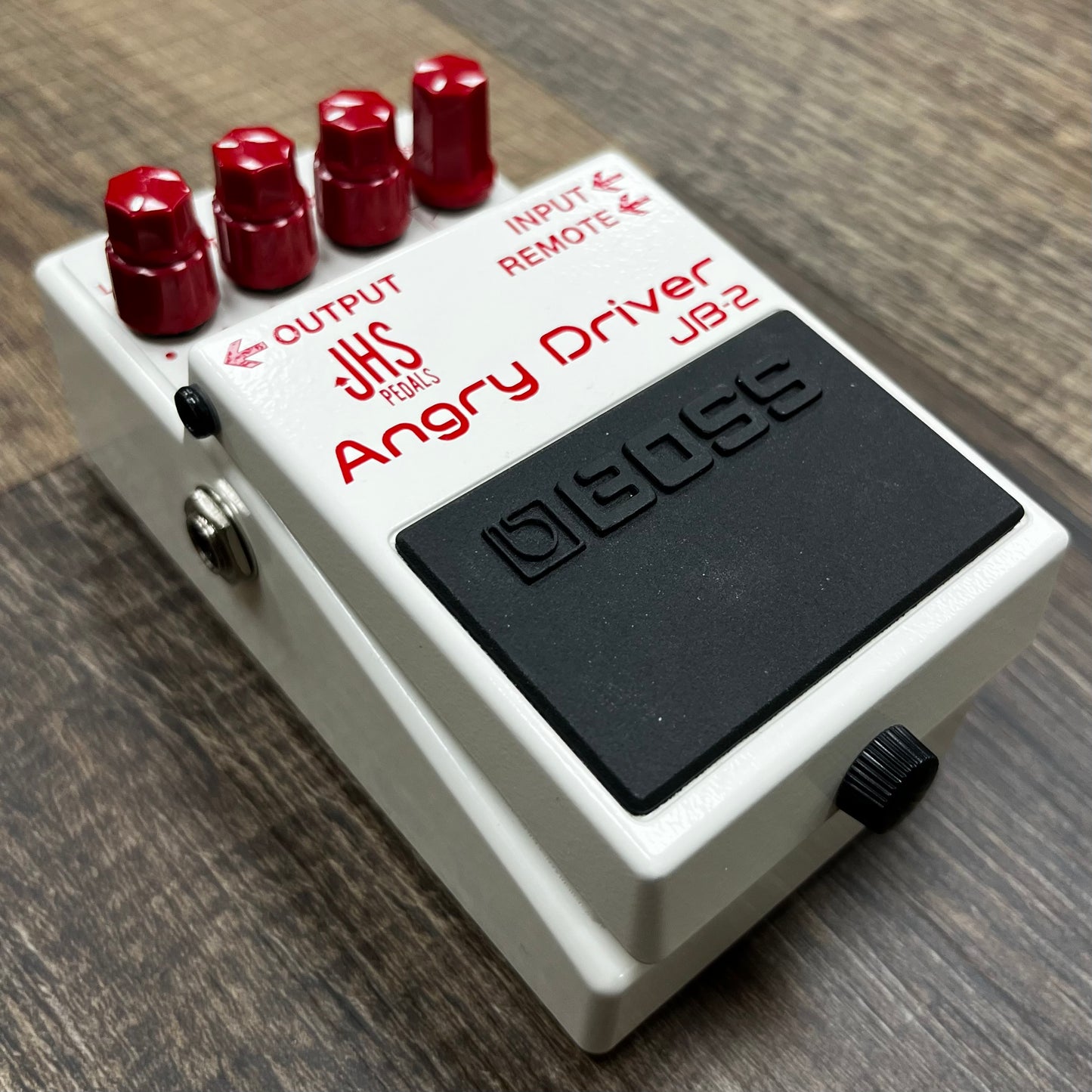 Side of Used Boss JB-2 JHS Angry Driver w/box TFW107