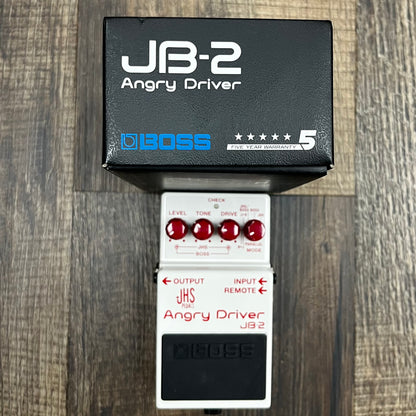 Top of w/box of Used Boss JB-2 JHS Angry Driver w/box TFW107