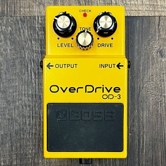 Top of Used Boss OD-3 Overdrive Pedal W/Box TFW106