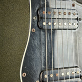 Wear on pickguard of Used Peavey Predator 7-String Grey.