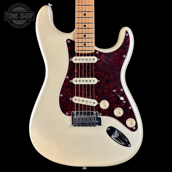 Front of Used Fender Player Plus Strat White.