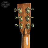 Back of headstock of Used 2024 Martin 000-42 Natural.