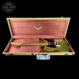 Fender Custom Shop TSG Exclusive ’52 Telecaster Chambered Chartreuse Sparkle Journeyman Relic in case.