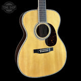 Front angle of Used 2024 Martin 000-42 Natural.