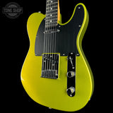 Front angle of Used 2024 Fender American Ultra II Telecaster Solar Flare.