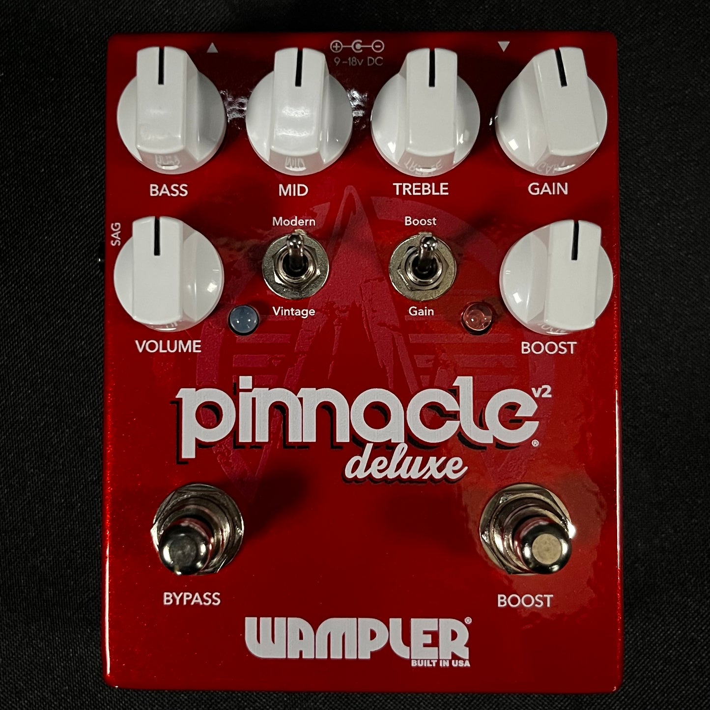 Top of Used Wampler Pinnacle Deluxe Overdrive Pedal TFW137