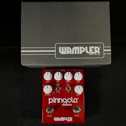 Top of w/box of Used Wampler Pinnacle Deluxe Overdrive Pedal TFW137