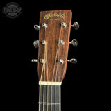 Headstock of Used Martin Custom Shop 0000 28 Style Adirondack / WEIR 1935 Sunburst.