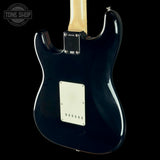 Back angle of Used 2010 Fender Custom Shop 1960 Stratocaster NOS Black Matching Headstock.
