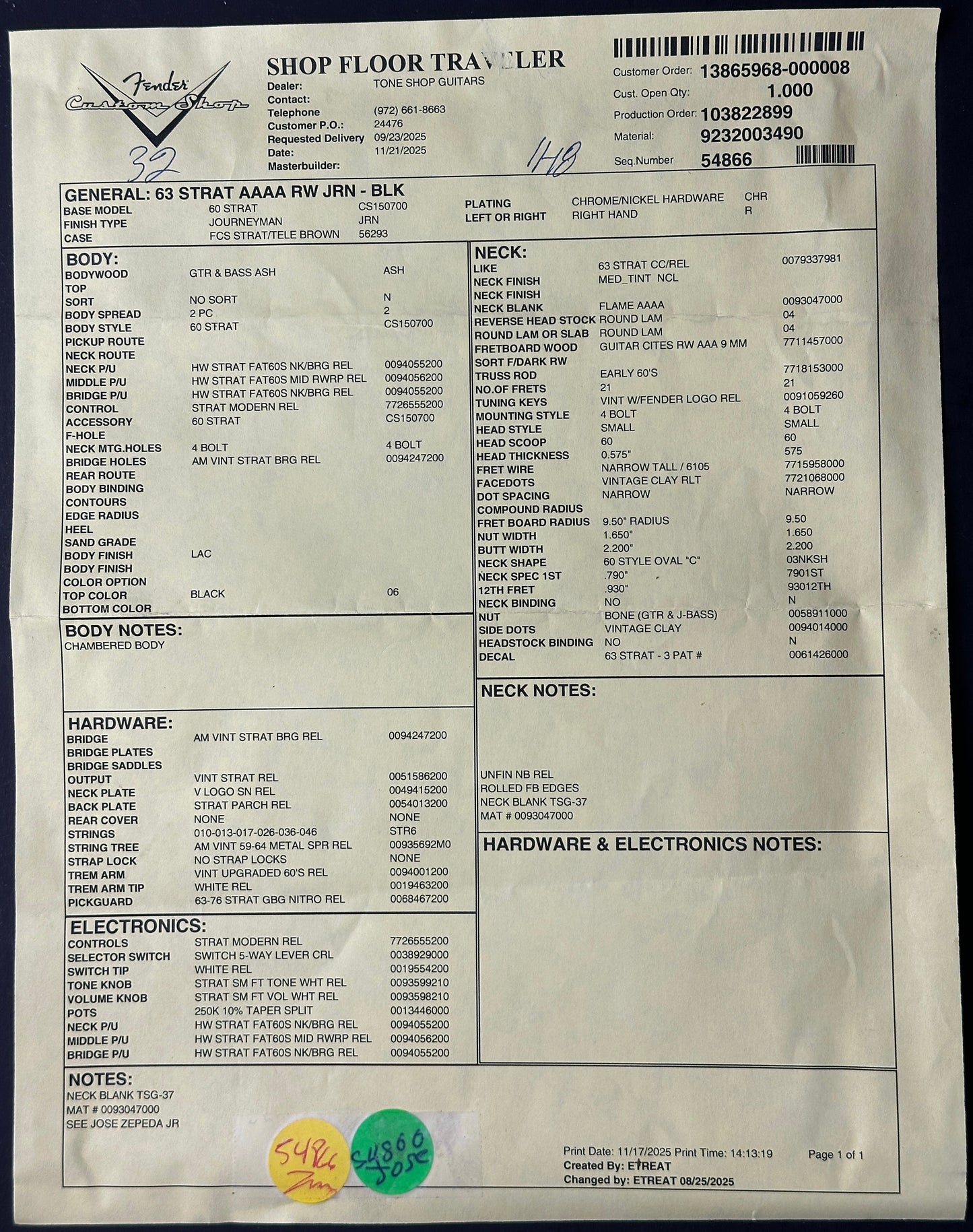 Technical document or form with text and checkboxes on a dark background