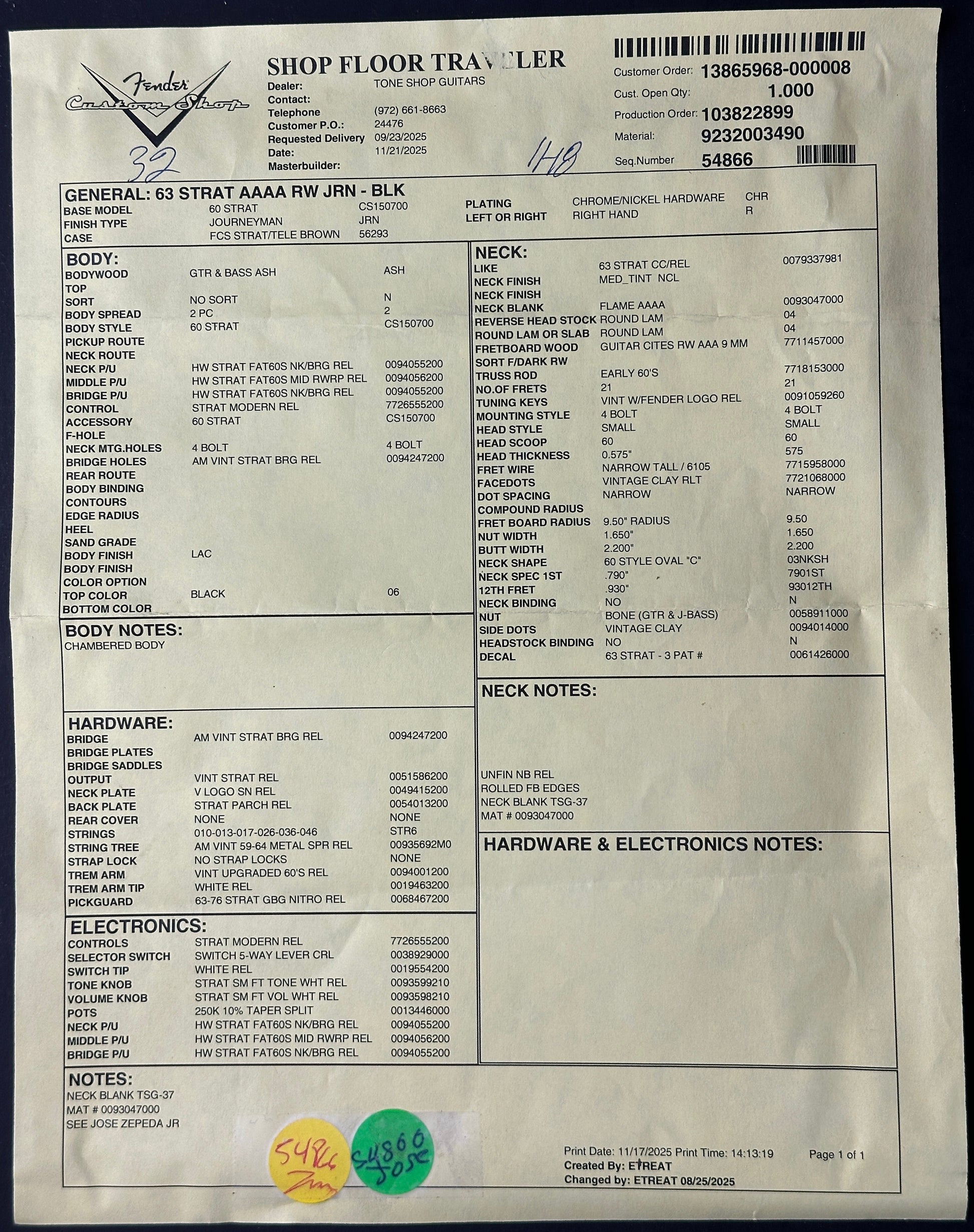 Technical document or form with text and checkboxes on a dark background