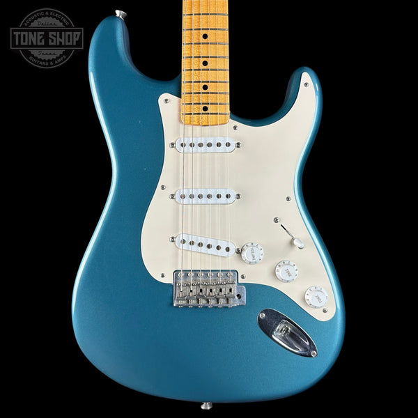Front of Used 2010 Fender Custom Shop Greg Fessler Masterbuilt 50s Closet Classic Strat Lake Placid Blue.