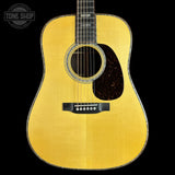 Front of Martin Custom Shop 45 Style Dread Alt Torch Adirondack/Madagascar Rosewood.
