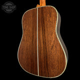Back angle of Martin Custom Shop 45 Style Dread Alt Torch Adirondack/Madagascar Rosewood.