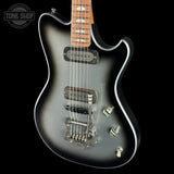 Front angle of Powers Electric A-Type Silverburst FF42.
