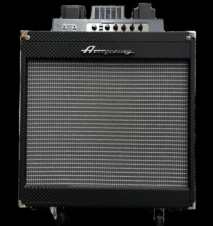 Front of Used 2022 Ampeg Portaflex 2x10" Flip Top Cabinet & PF-50T All Tube Amplifier TFW2809