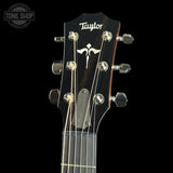 Headstock of Taylor 614ce Prototype Next Generation Maple/Torrefied Sitka.
