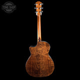 Full back of Taylor 614ce Prototype Next Generation Maple/Torrefied Sitka.