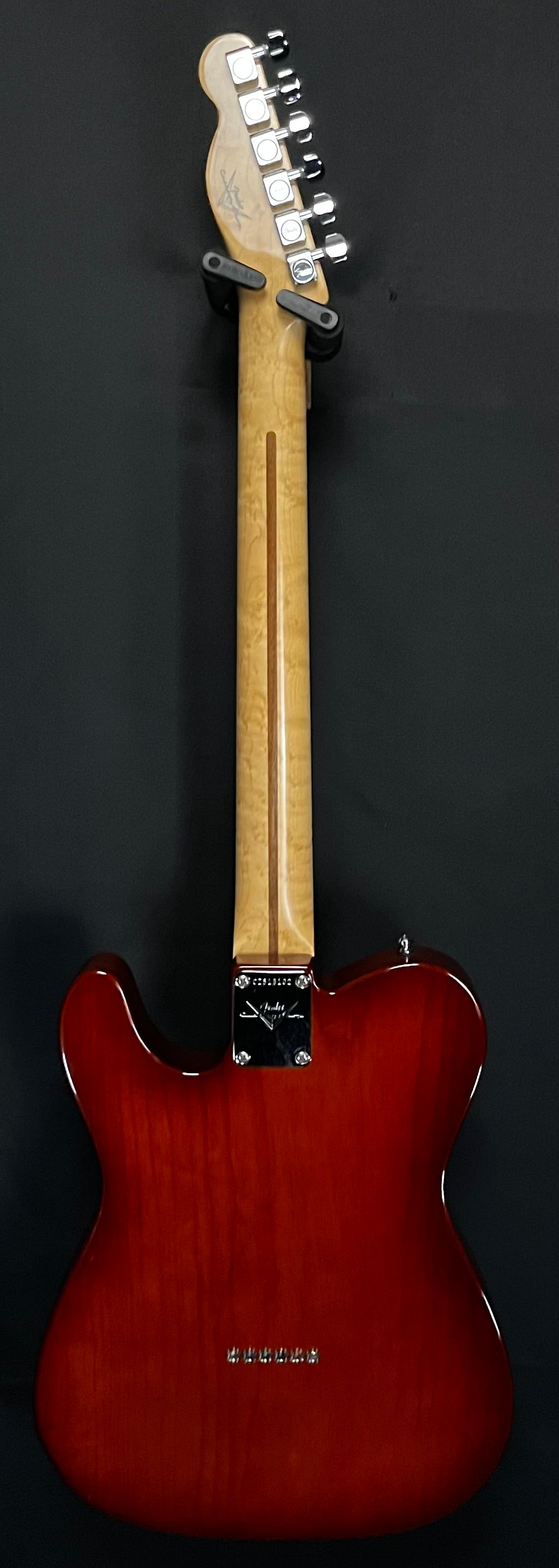 Full back of Used 2009 Fender Custom Shop Custom Classic Telecaster Violinburst w/Case TFW156